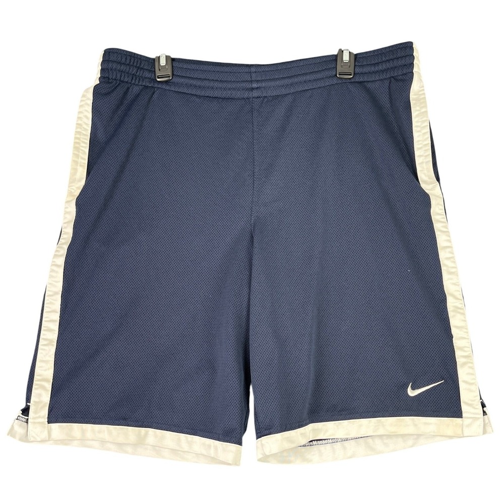 Nike Basketball Shorts Mens L Mesh Side Stripe Athletic Gym Training Performance